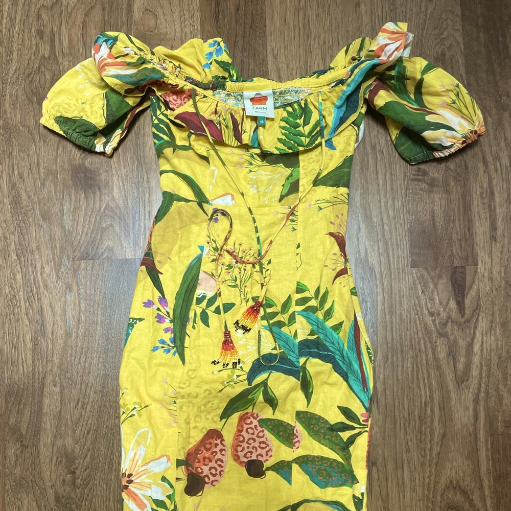 FARM Rio linen dress*altered*
